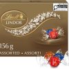 Lindt LINDOR Assorted Milk and Dark Chocolate Truffles. 156-Gram Box. Perfect for Christmas. Christmas Gift. Chocolate gift box