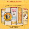 Burt's Bees Essential Kit Deep Cleansing Cream. Hand Salve. Body Lotion. Foot Cream & Lip Balm. Travel Size. 5 Essential Products