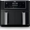 Ninja Foodi DZ302 – Air Fryer XL DualZone 10L, 6 em 1, Preta