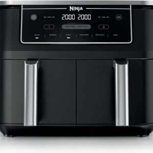 Ninja Foodi DZ302 – Air Fryer XL DualZone 10L, 6 em 1, Preta